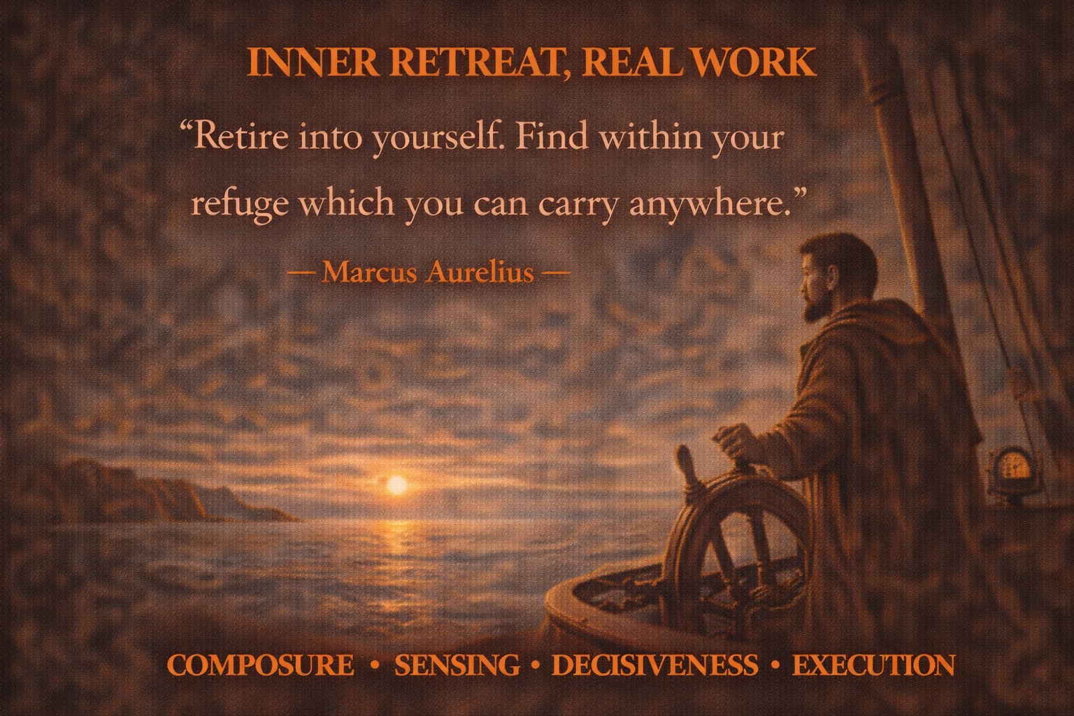 Book II, Section 3: A bad habit that endures: when pressure rises we look for escape.